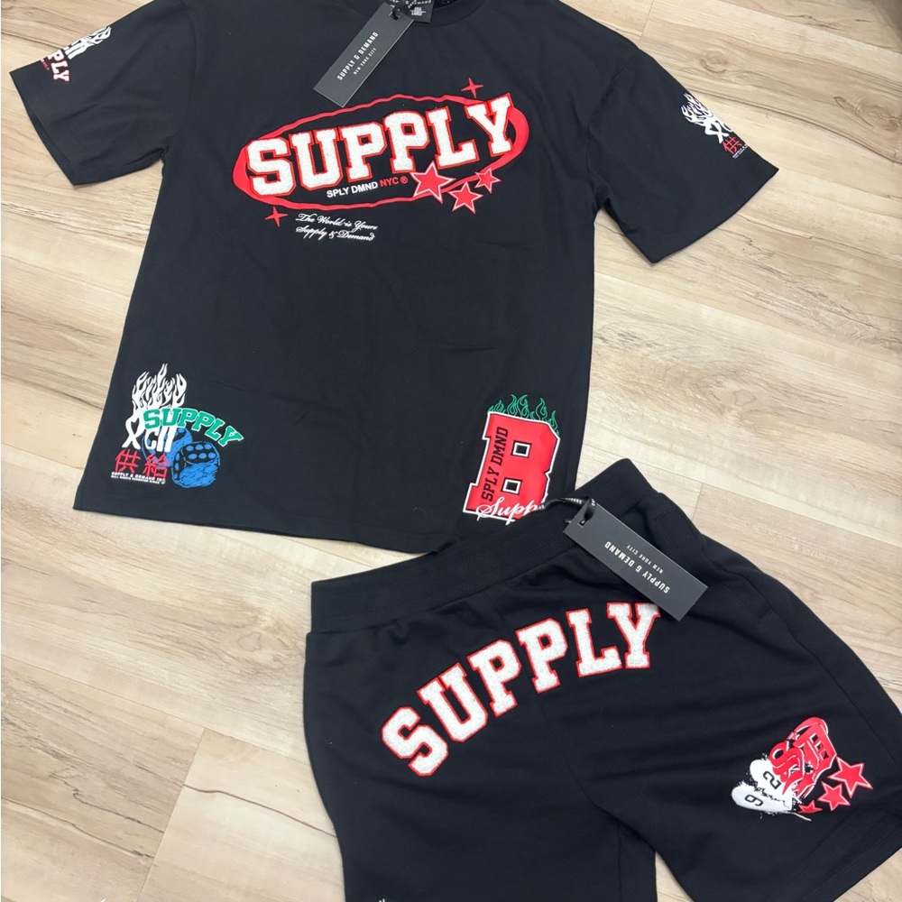 Black and Red Men's Set